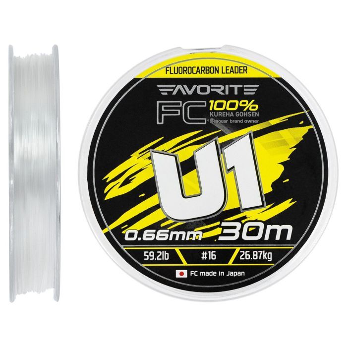 Флюорокарбон Favorite U1 FC 30m 3.0/0.285mm 13.2lb/5.97kg (1693.12.14)