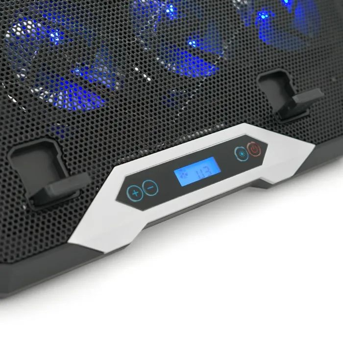 Подставка для ноутбука IceCoorel 10-17", 8*70mm, 2*USB, + LCD, 410x297x40mm, RGB (K10) изображение 2