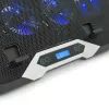 Подставка для ноутбука IceCoorel 10-17", 8*70mm, 2*USB, + LCD, 410x297x40mm, RGB (K10) изображение 2
