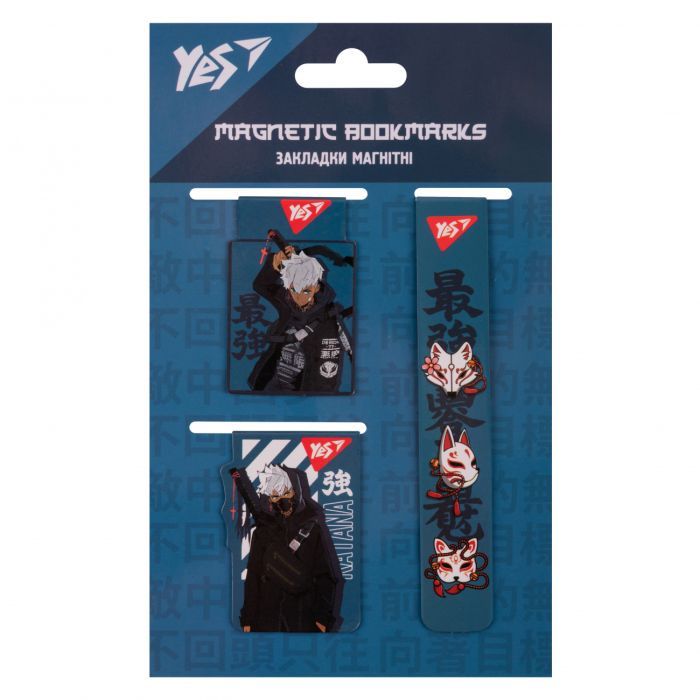 Закладки для книг Yes магнитные Anime 3 шт (708359)