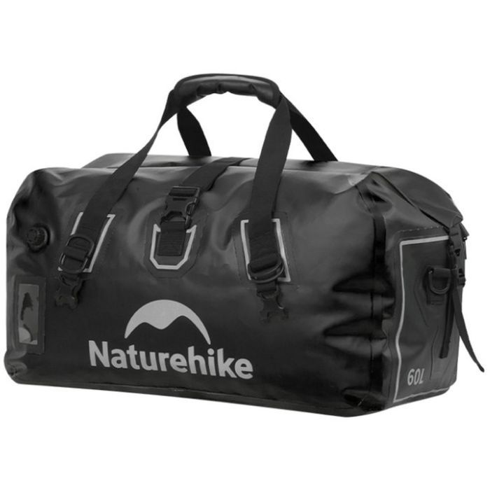 Сумка дорожная Naturehike Водонепроникна CNK2450XB015, 60 л, чорна (6975641883760)