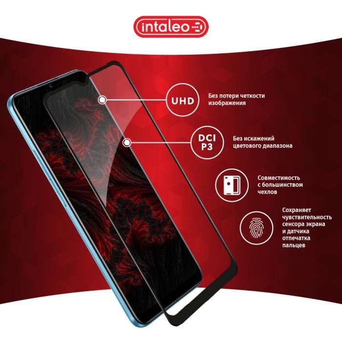 Скло захисне Intaleo Full Glue RealMe C21 Black (1283126518508) зображення 3