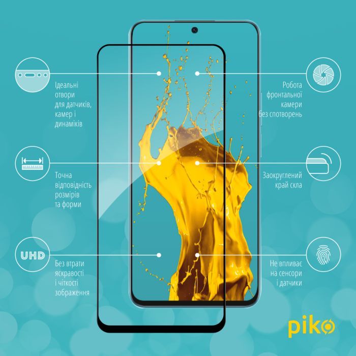 Скло захисне Piko Full Glue Honor X8A Black (1283126591167) зображення 2