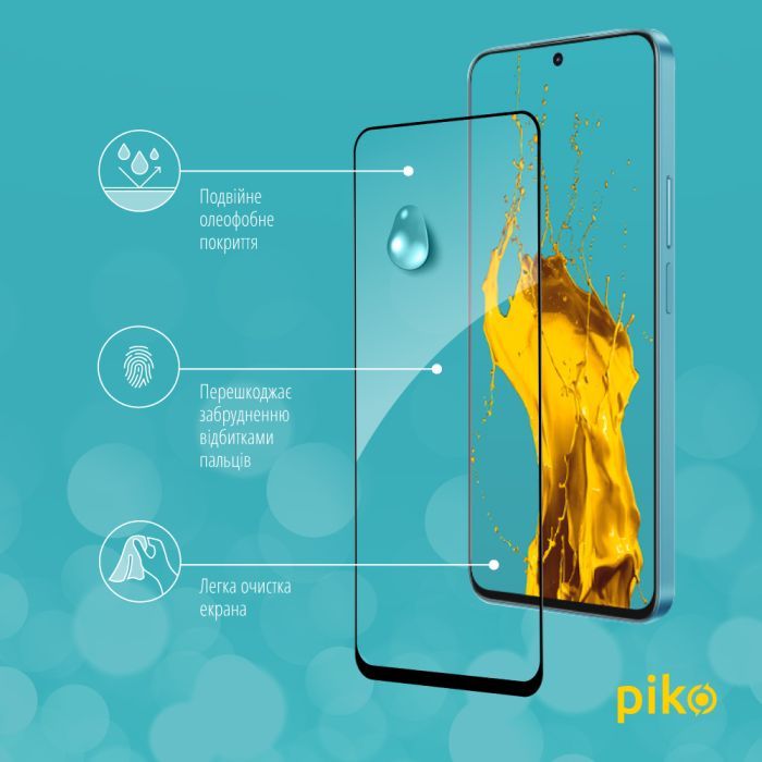 Скло захисне Piko Full Glue Honor X8A Black (1283126591167) зображення 4