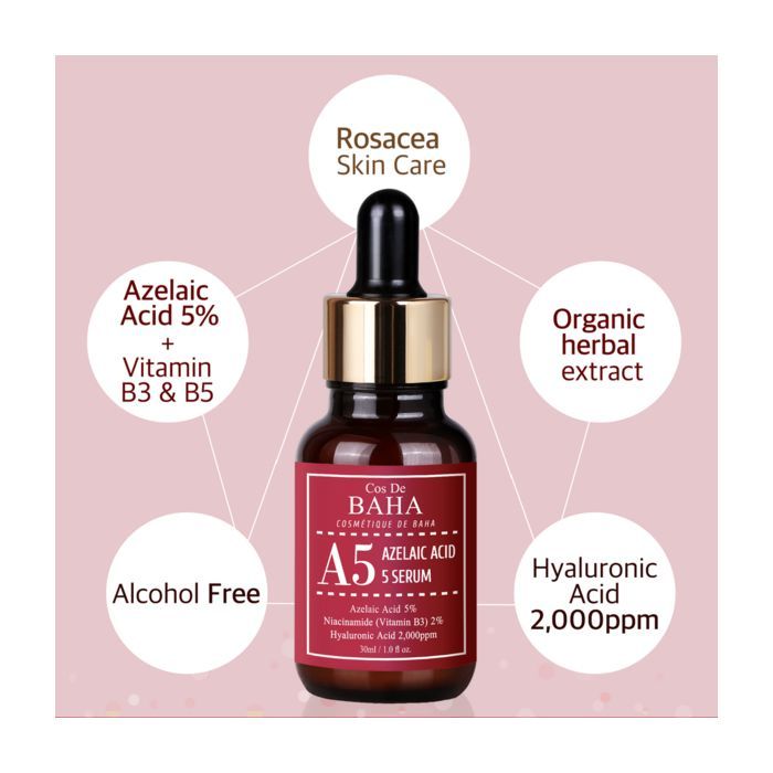 Сыворотка для лица Cos De BAHA A5 Azlaic Acid 5% Serum 30 мл (8809240319109) изображение 3