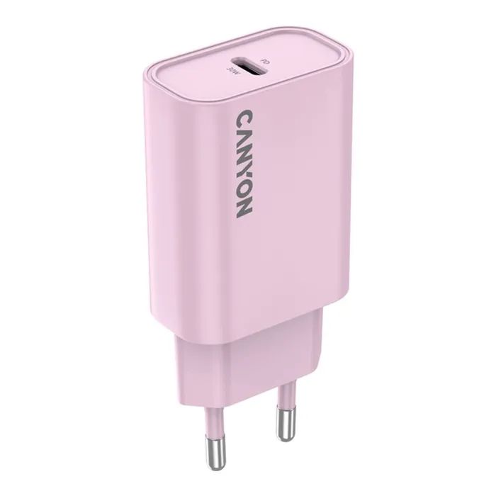 Зарядное устройство Canyon 30CL OnCharge USB-C PD30W Pink (CNE-CHA30CLPK)