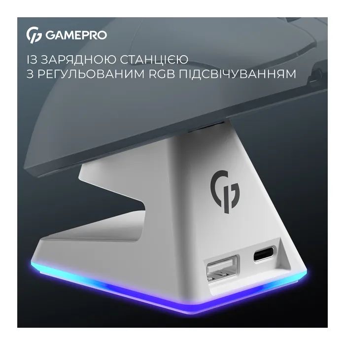 Мышка GamePro Asgard Thor Wireless/Bluetooth/USB Black (GM023B) изображение 10