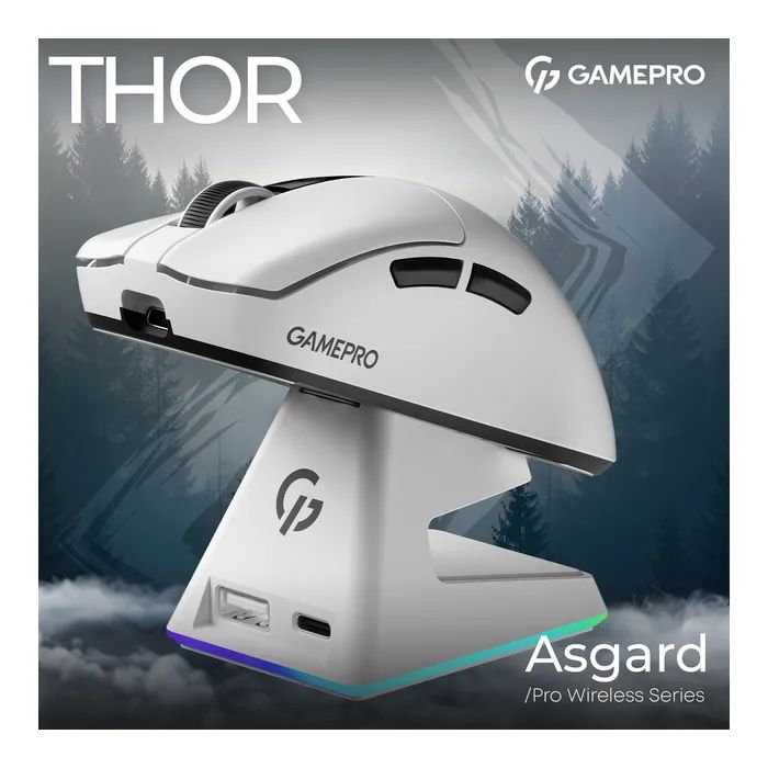 Мышка GamePro Asgard Thor Wireless/Bluetooth/USB Black (GM023B) изображение 5