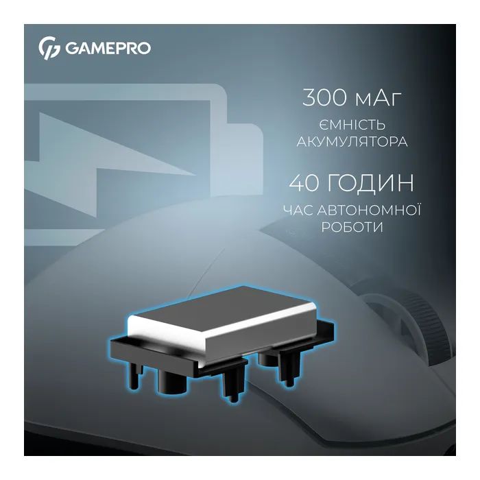 Мышка GamePro Asgard Thor Wireless/Bluetooth/USB Black (GM023B) изображение 8