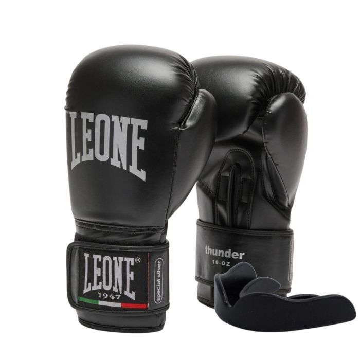 Боксерские перчатки Leone GN383 Thunder Red 10 унцій (GN383_Red_10oz)