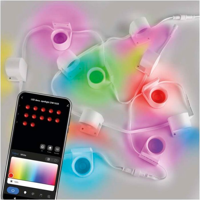 Світильник EMOS ZIW15CR 12шт. 255см, 7 Вт, RGBIC+CCT, WIFI (ZIW15CR) зображення 8
