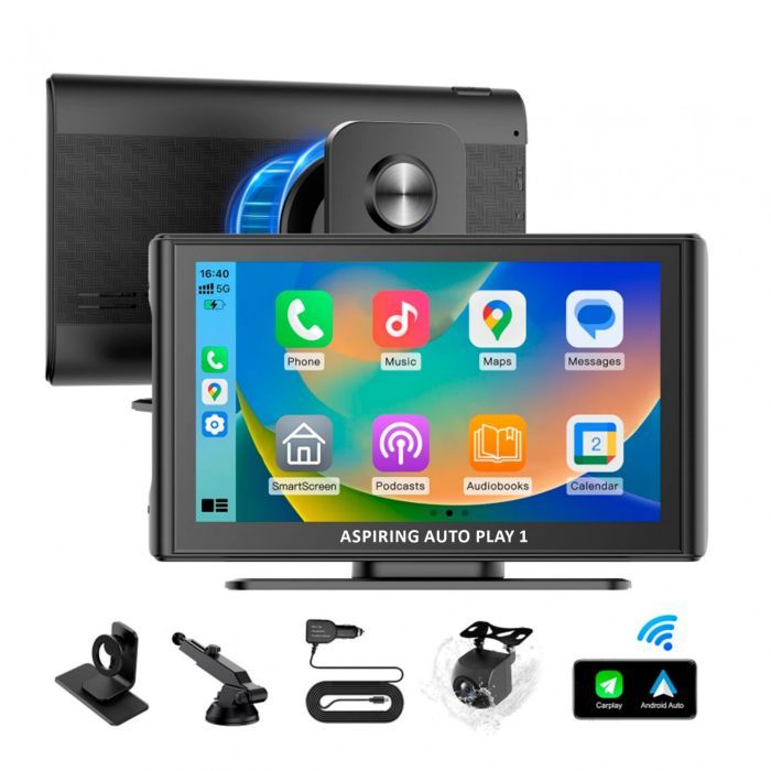 Автомобильный монитор Aspiring Auto Play 1, Magnet, CarPlay, Android auto изображение 11