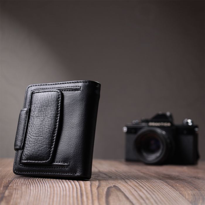 Гаманець ST Leather З натуральної шкіри Чорний (22725) зображення 10
