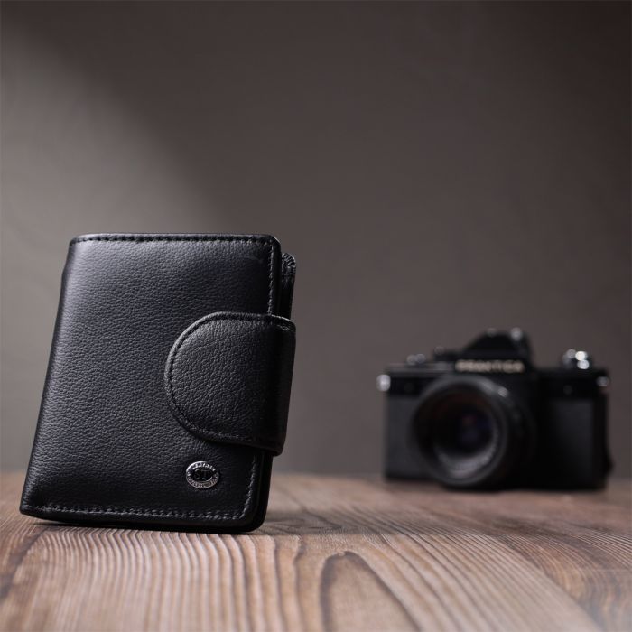 Гаманець ST Leather З натуральної шкіри Чорний (22725) зображення 9