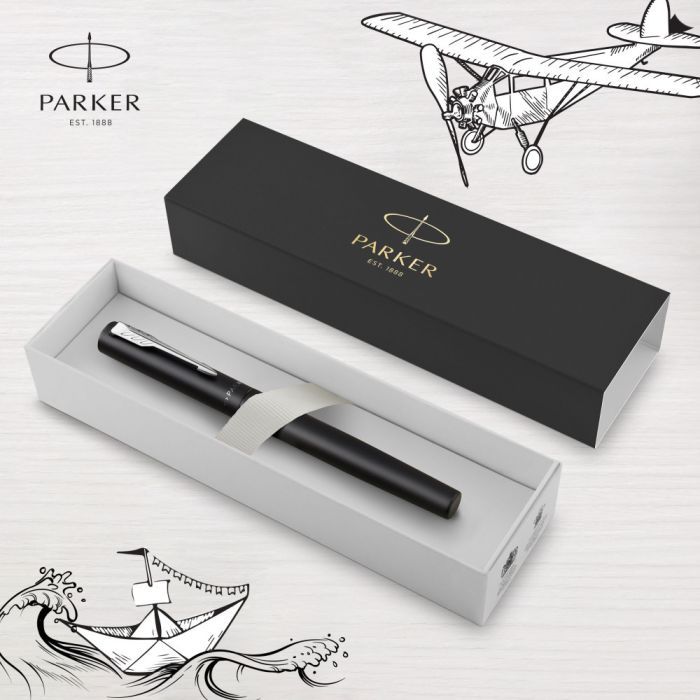 Ручка перьевая Parker VECTOR 17 XL Metallic Black CT  FP M (06 012) изображение 4