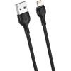Дата кабель USB 2.0 AM to Lightning 1.0m 2.1A black XO (XO-NB200-L-1-BK) изображение 2