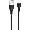 Дата кабель USB 2.0 AM to Lightning 1.0m 2.1A black XO (XO-NB200-L-1-BK)