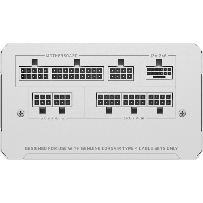 Блок питания Corsair 1000W RM1000e ATX 3.1 White (CP-9020294-EU) изображение 2