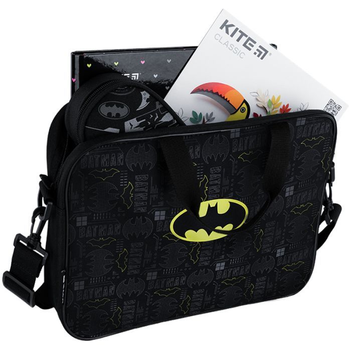 Сумка детская Kite 589 DC Batman A4, шкільна, текстильна (DC25-589) изображение 5