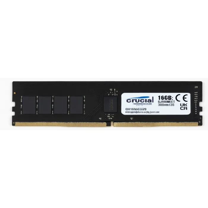 Модуль памяти для компьютера DDR5 16GB 6400 MHz Micron (CT16G64C52CU5) > цены в Киеве и Украине Модуль памяти для компьютера DDR5 16GB 6400 MHz Micron (CT16G64C52CU5)
