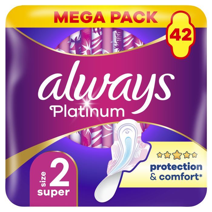Гигиенические прокладки Always Platinum Super (Размер 2) 14 шт. (8001090444998)