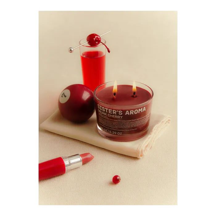 Ароматична свічка Sister's Aroma Drunk Cherry 150 г (4820227785452) зображення 3