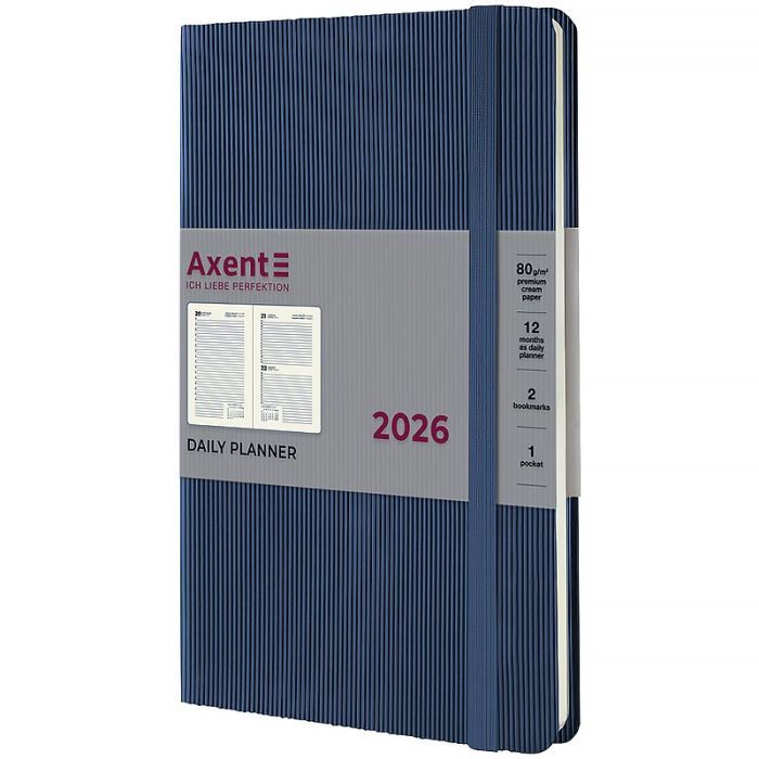 Тижневик Axent датований 2026 Partner Lines, 145х210, чорний (8815-26-01-A)