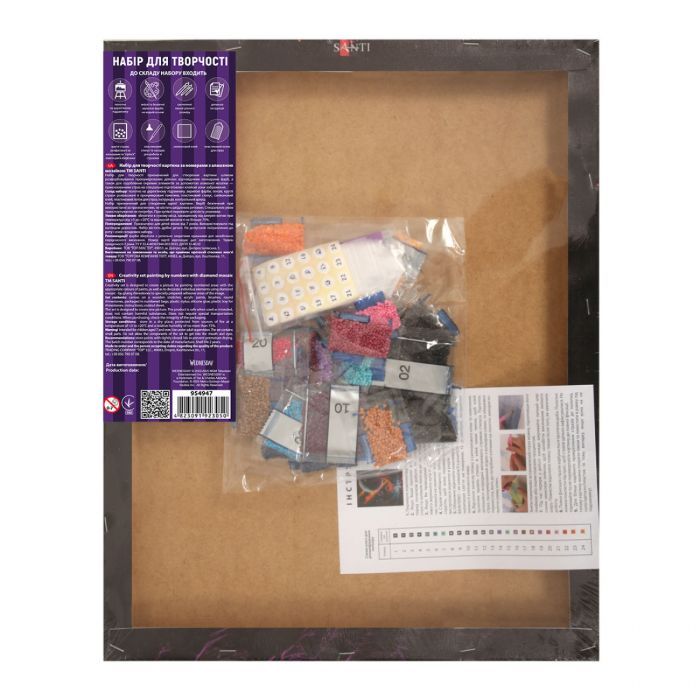 Картина по номерам Santi Wednesday Secrets of Nevermore 40х50 см, алмазна мозаїка (955322) изображение 3