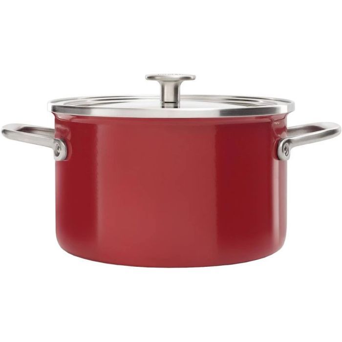 Каструля KitchenAid Steel Core 24 см 6 л червоний (CC003270-001) зображення 2
