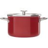 Каструля KitchenAid Steel Core 24 см 6 л червоний (CC003270-001) зображення 2