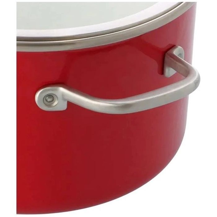 Каструля KitchenAid Steel Core 24 см 6 л червоний (CC003270-001) зображення 4