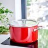 Каструля KitchenAid Steel Core 24 см 6 л червоний (CC003270-001) зображення 5