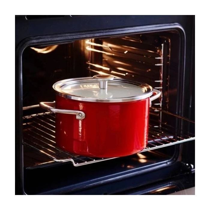 Каструля KitchenAid Steel Core 24 см 6 л червоний (CC003270-001) зображення 6