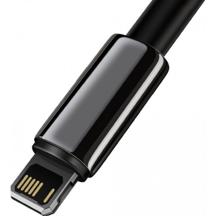 Дата кабель USB 2.0 AM to Lightning 1.0m 2.4A black Baseus (CALWJ-01) зображення 3
