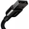 Дата кабель USB 2.0 AM to Lightning 2.0m 2.4A black Baseus (CALWJ-A01) зображення 4