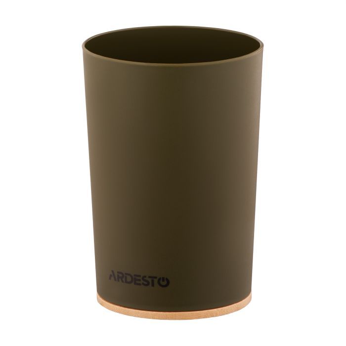Стакан для ванної кімнати Ardesto Minimalism Темно-зелений (ARHB3105OB)