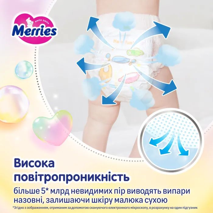 Подгузники Merries Розмір XXL (15-28 кг) 30 шт (4901301442970) изображение 3