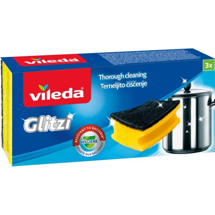 Губки кухонні Vileda Glitzi 3 шт. (3838447000331)