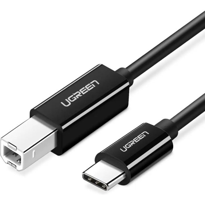 Кабель для принтера USB-C 2.0 to BM 2.0m US241 black UGREEN (50446)