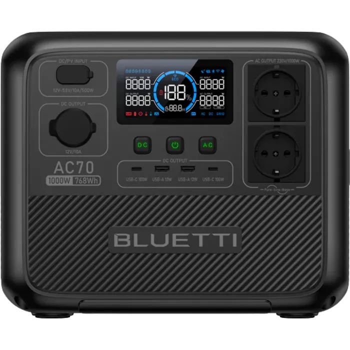 Зарядная станция BLUETTI AC70 1000W 768Wh (AC70) > цены в Киеве и Украине Зарядная станция BLUETTI AC70 1000W 768Wh (AC70)