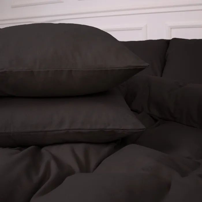 Постельное белье MirSon 002 Black Фланель 175х210 Двуспальный (2200009648250) изображение 4