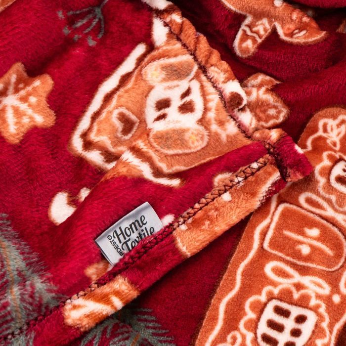 Плед Ardesto Christmas Flannel 160х200см, 100% полиэстер, имбирные домики (ART0121PB) изображение 3