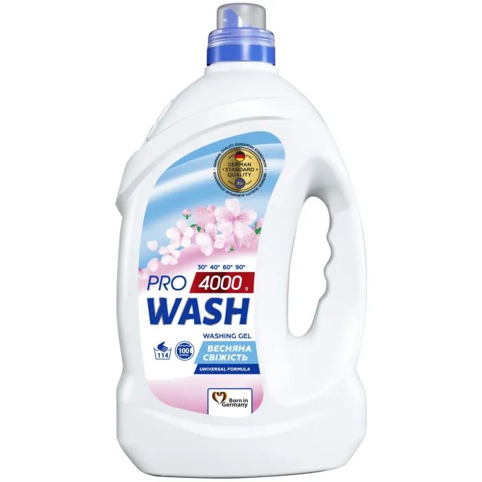 Гель для стирки Pro Wash Universal Весенняя свежесть Дой-пак 2 кг (4823128000976)