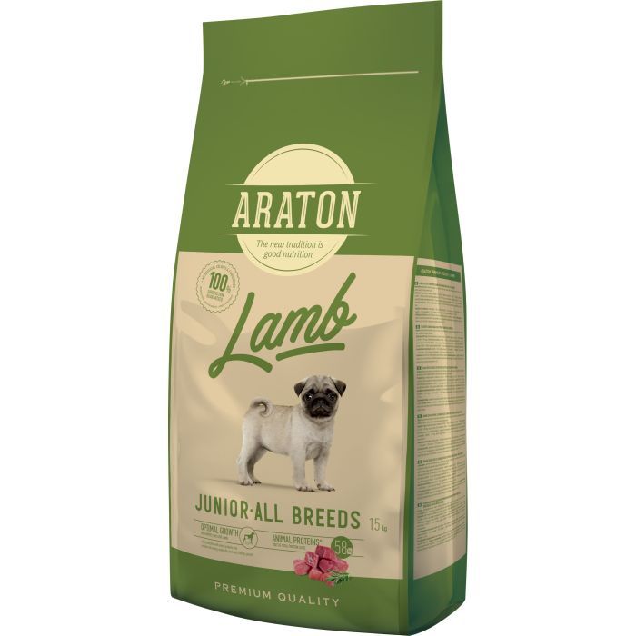 Сухой корм для собак ARATON Lamb Junior All Breeds 15 кг (ART47470)