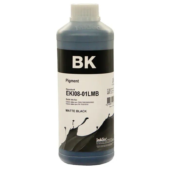 Чернила InkTec Epson LFP Pigment Matte Black 1L (EKI08-01LMB)