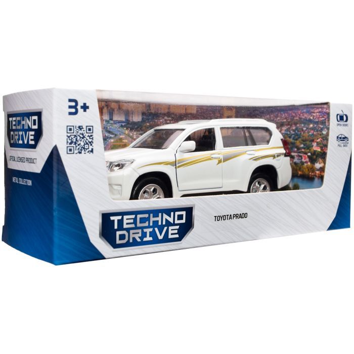 Машина TechnoDrive Toyota Prado белый (KM250425W) изображение 11