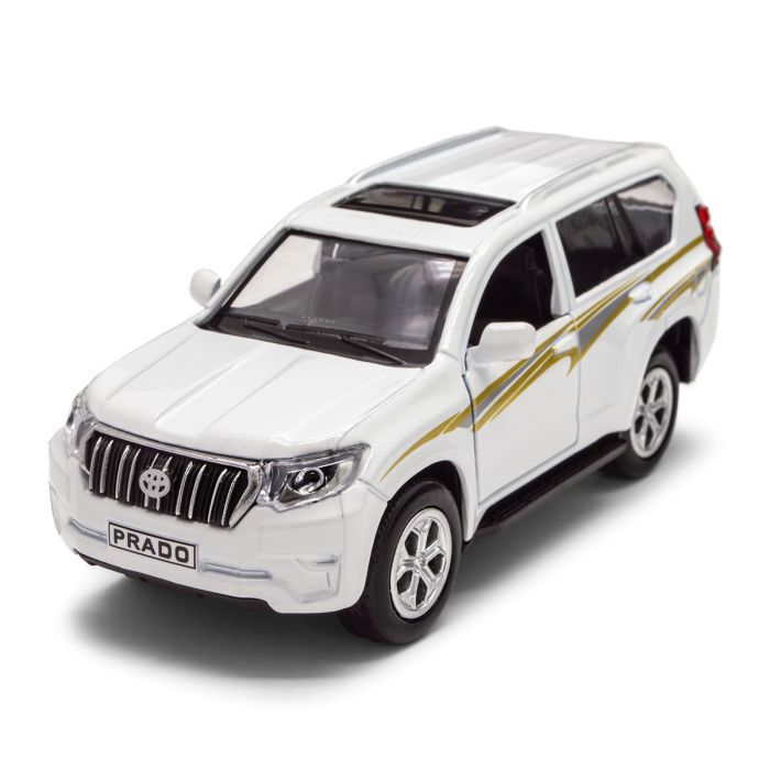 Машина TechnoDrive Toyota Prado белый (KM250425W)