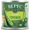 Овочева консервація Верес Горошок зелений 420 г (4823105405817)