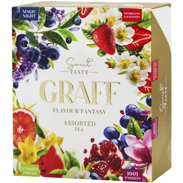Чай Graff Асорті Смакова фантазія/Flavour Fantasy 32 пакетики (4820279612683) зображення 2
