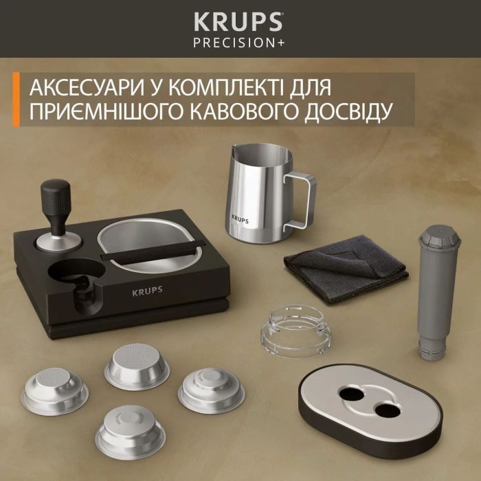 Рожковая кофеварка эспрессо Krups XP804T10 изображение 5